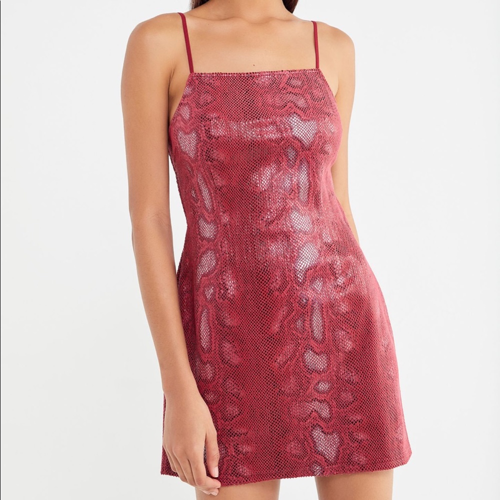 Urban Outfitters Snakeskin Mini Dress